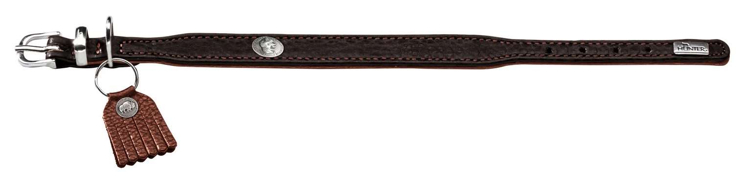 Hunter Cody Petit 27 Mørkebrun Cognac hundehalsbånd